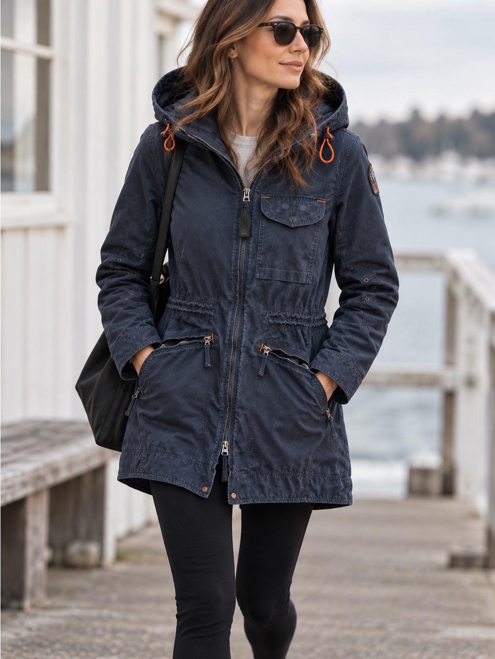 Parajumpers Women's Hooded Utility Jacket - Navy XS